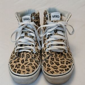 Vans Animal Print High-Top Sneakers Womens 8